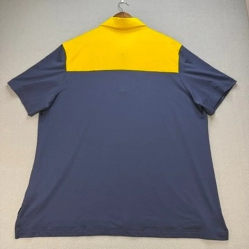 Jordan Polo Shirt Marquette Golden Eagles NCAA Regular XXL Navy Yellow Dri-FIT